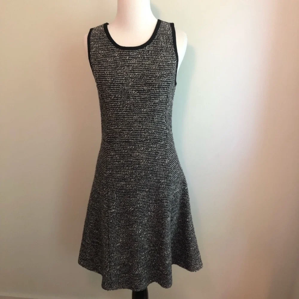 Jcrew tweed fit and flare dress